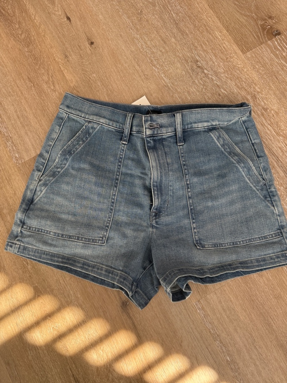 J. Crew Washed Blue Denim Utility Shorts